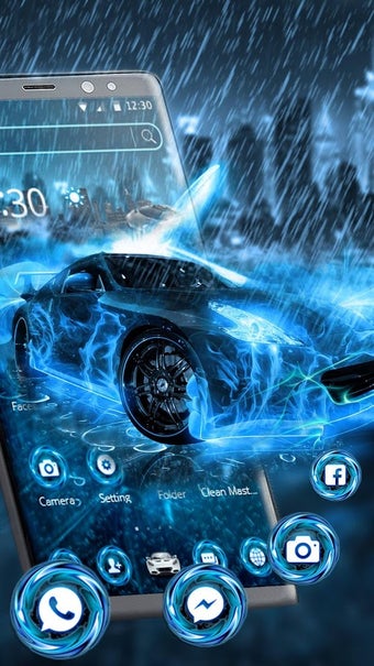 Imagen 3 para Blazing Neon Car Theme