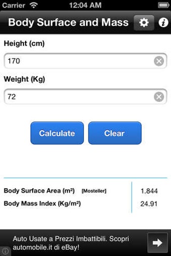 Imagen 0 para Body Surface And Mass