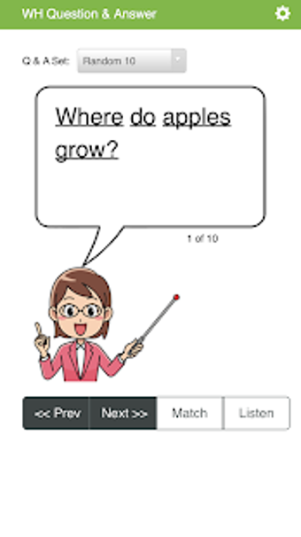 Image 1 for English - WH Question & A…