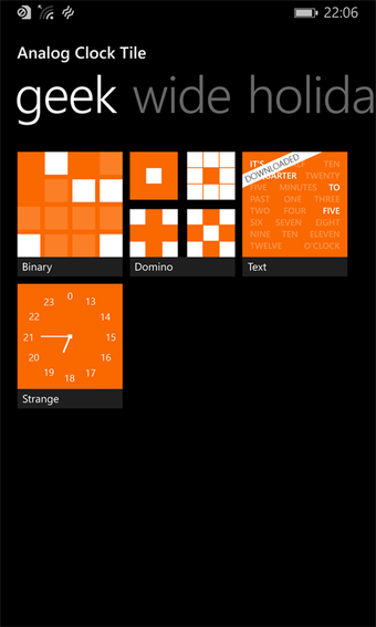 Imagen 2 para Analog Clock Tile for Win…