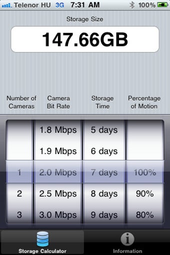 Image 0 for StorCalc