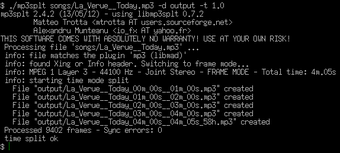 Image 0 for Mp3Splt