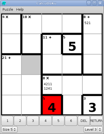 Image 0 for CalcuDoku (Mobile)