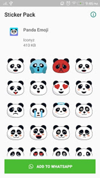 Imagen 1 para Panda Stickers for WhatsA…