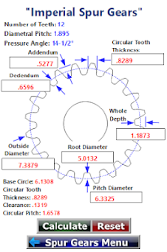 Image 0 for Spur Gears Calculator 1.0