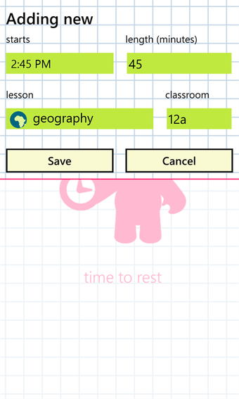 Image 3 for School Timetable for Wind…