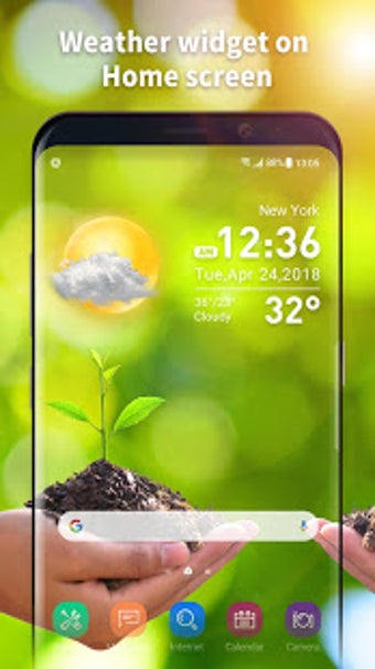 Image 3 for Transparent & clock weath…