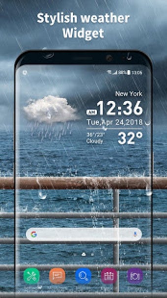 Imagen 3 para Transparent & clock weath…