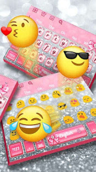 Imagen 0 para Pink Diamond Bow Keyboard