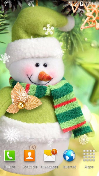 Imagen 1 para Snowman Live Wallpaper