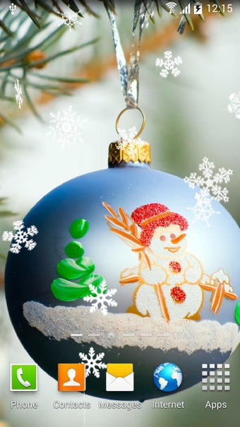 Imagen 2 para Snowman Live Wallpaper