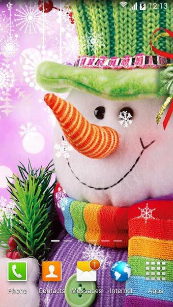 Imagen 3 para Snowman Live Wallpaper
