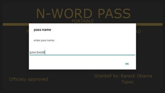 Imagen 1 para N-Word Pass [PORTABLE]