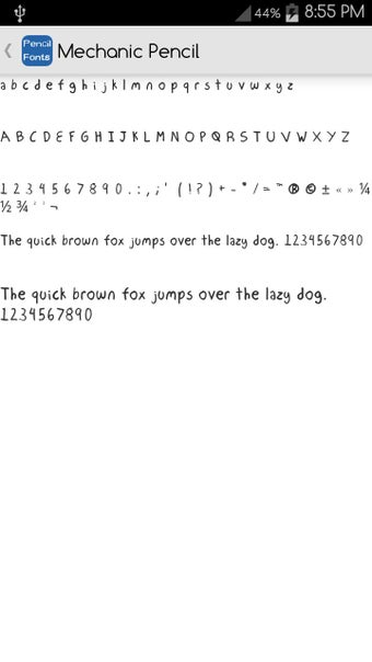 Image 1 for Pencil Fonts for FlipFont