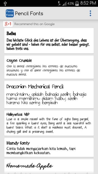 Imagen 2 para Pencil Fonts for FlipFont