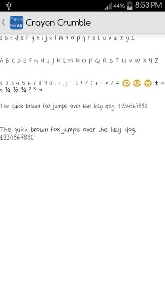 Imagen 1 para Pencil Fonts for FlipFont