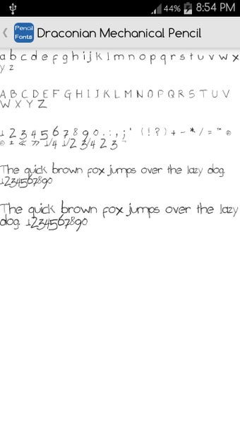 Image 2 for Pencil Fonts for FlipFont