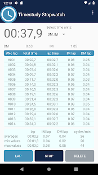 Imagen 1 para Timestudy Stopwatch