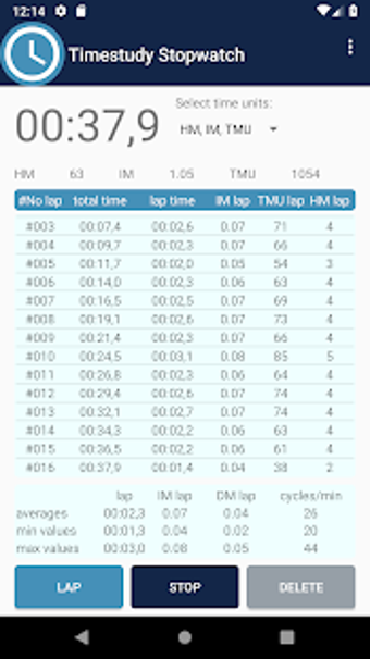 Imagen 0 para Timestudy Stopwatch