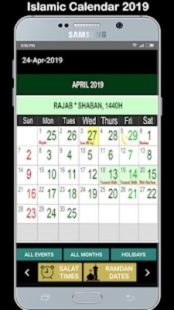Image 0 for Islamic Calendar 2019