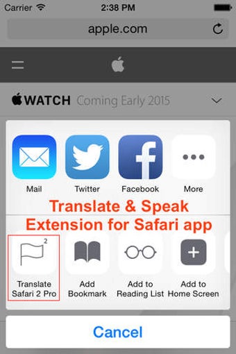 Imagen 0 para TranslateSafari 2 - Trans…
