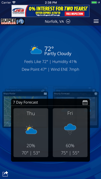 Image 0 for WAVY Weather - Norfolk Ra…