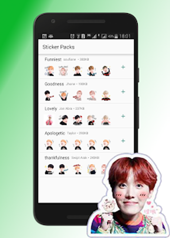 Image 0 for BTS Stickers for Whatsapp