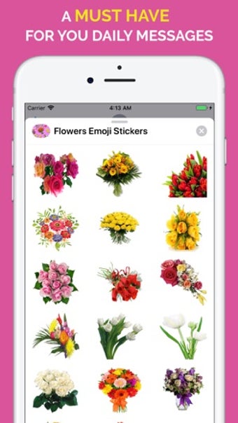 Image 1 for Flowers Emoji Stickers