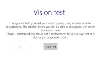 Imagen 0 para Vision test for Windows 8