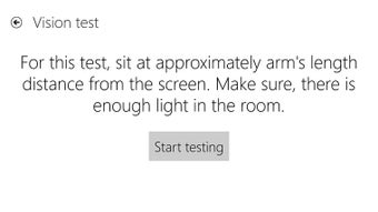 Image 1 for Vision test for Windows 8