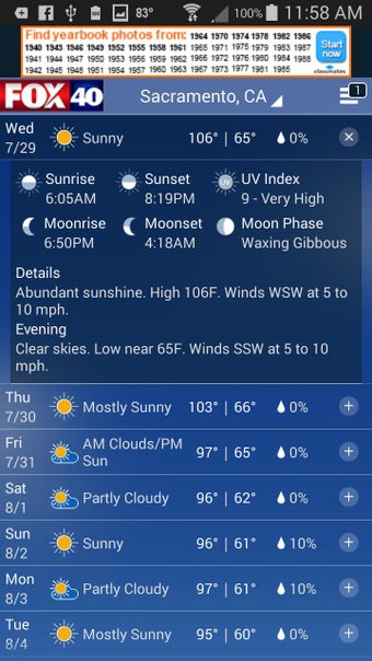 Imagen 0 para FOX 40 Sacramento Weather