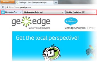 Image 0 for GeoEdge Proxy Toolbar
