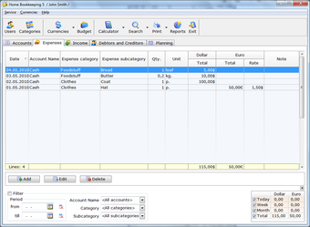Image 5 for Home Bookkeeping Lite
