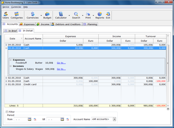 Image 1 for Home Bookkeeping Lite