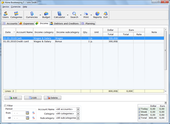 Image 2 for Home Bookkeeping Lite