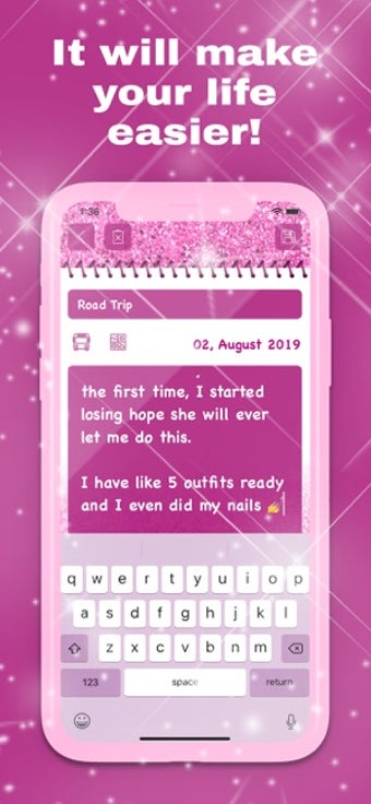Imagen 1 para Diamond Glitter Diary