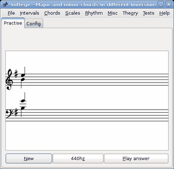 Image 0 for GNU Solfege for Linux