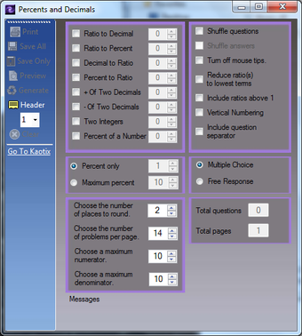 Image 0 for Ratio and Percent Workshe…