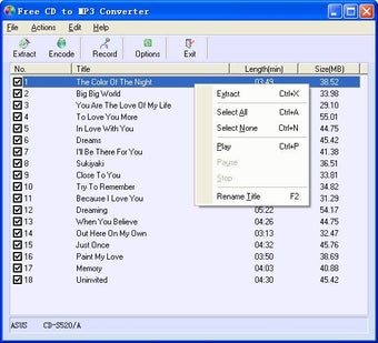 Imagen 0 para Free CD to MP3 Converter …