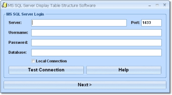 Image 0 for MS SQL Server Display Tab…