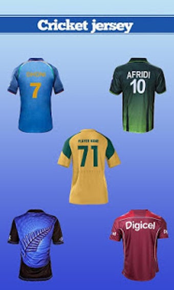 Imagen 1 para Cricket Jersey Editor  Na…