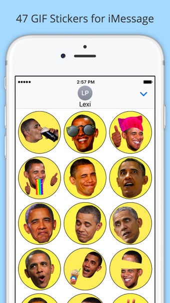 Image 1 for Obama GIF Stickers - Funn…