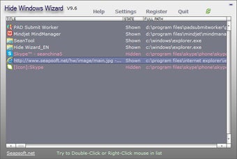 Image 0 for Hide windows Wizard
