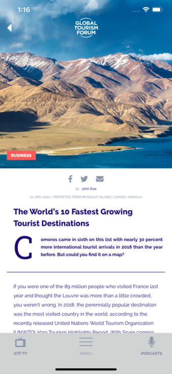Image 1 for Global Tourism Forum