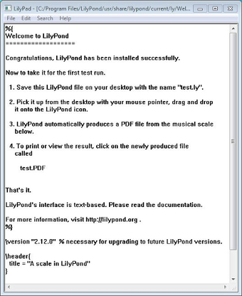 Image 0 for LilyPond