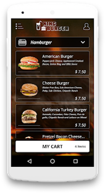 Image 1 for King Burger delivery app