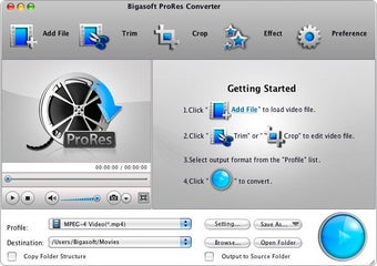 Image 0 for Bigasoft ProRes Converter…