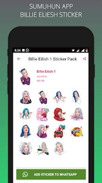 Image 3 for Billie Eilish For WA Stic…