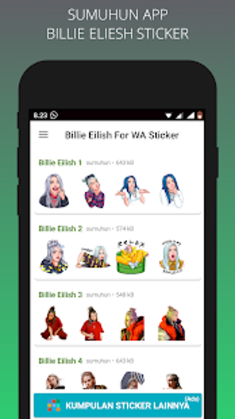 Image 1 for Billie Eilish For WA Stic…