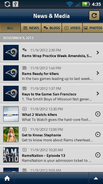 Imagen 1 para St. Louis Rams Official M…